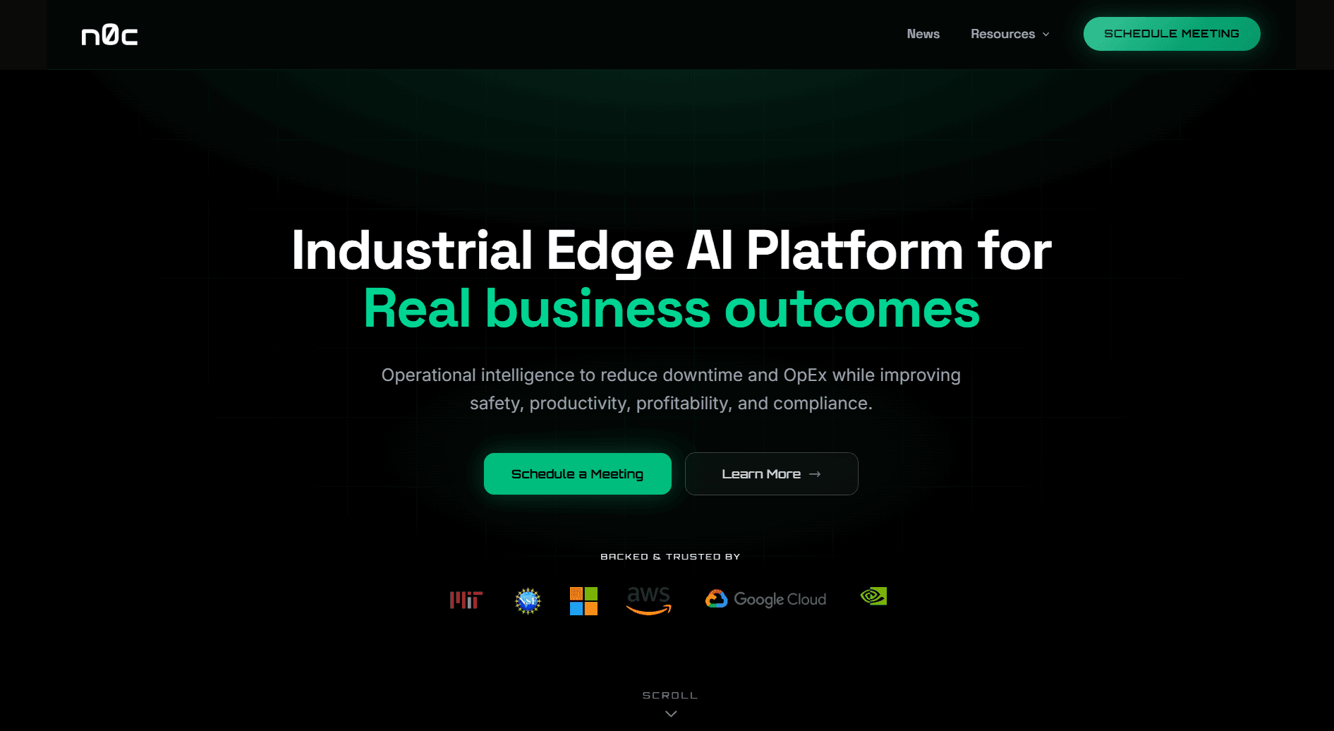 NZeroC AI Website preview