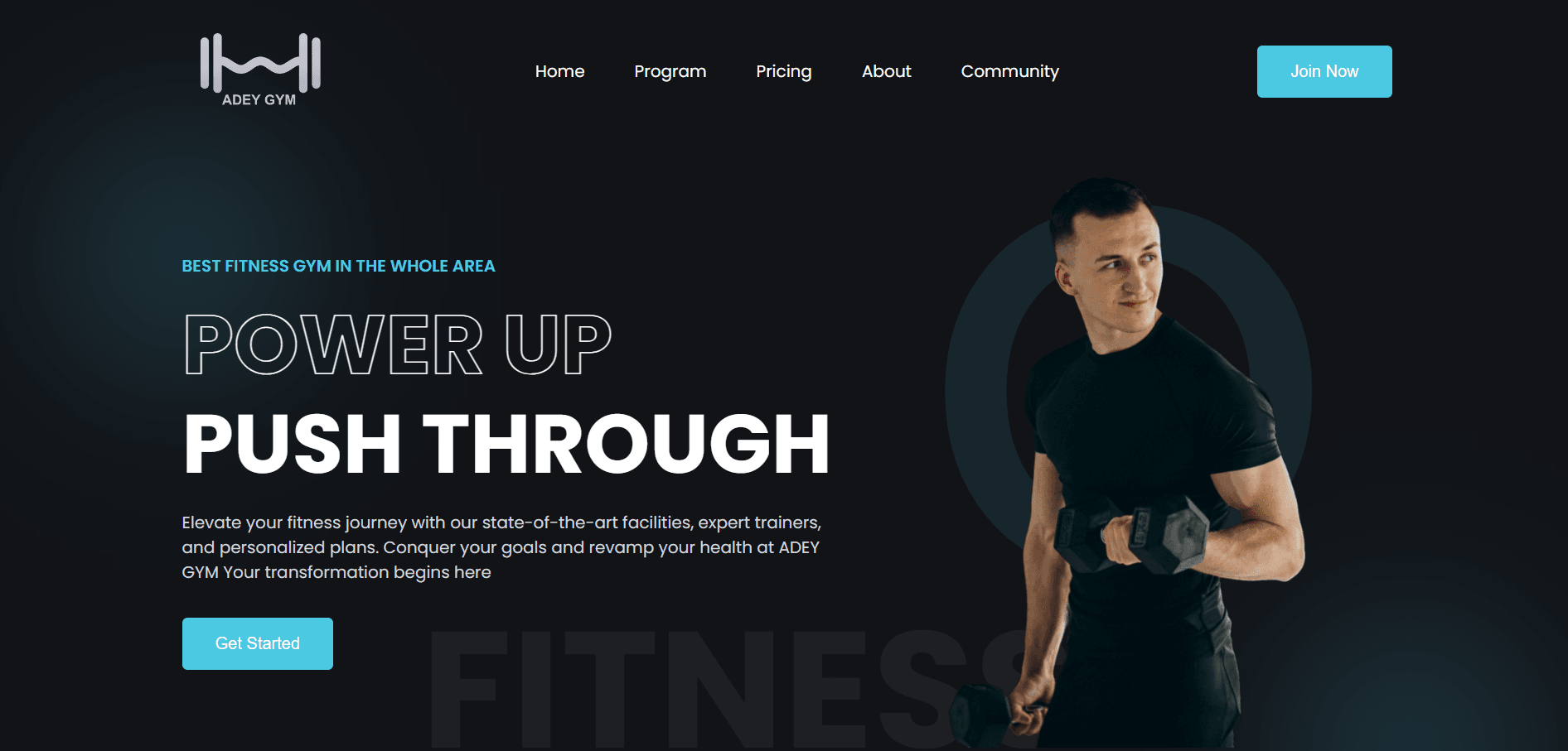 Gym Website preview